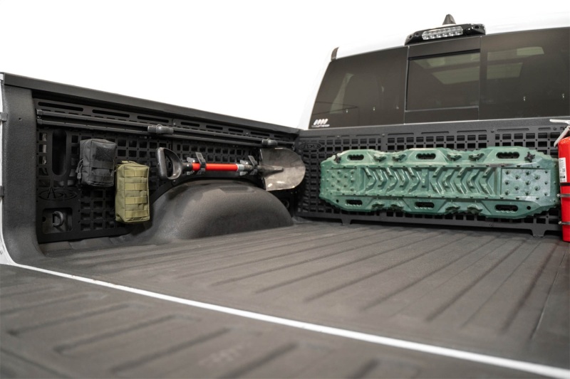 Ram TRX Bed Side Molle Panels - Driver Full Set - Addictive Desert Designs - Molle Pattern - Hammer Black - `21-`23